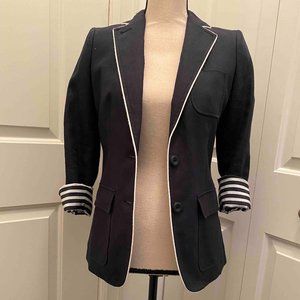 J Crew linen blazer in navy